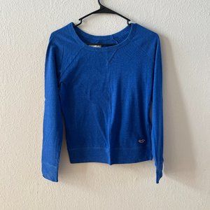 Hollister Brushed Blue Crewneck